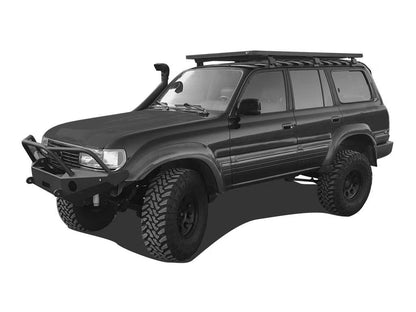 Front Runner Slimline II Roof Rack Kit / Tall for SUV – Fits Toyota Land Cruiser 80 Series – 1964mm Full-Size Black Aluminum Cargo Rack (1PC)