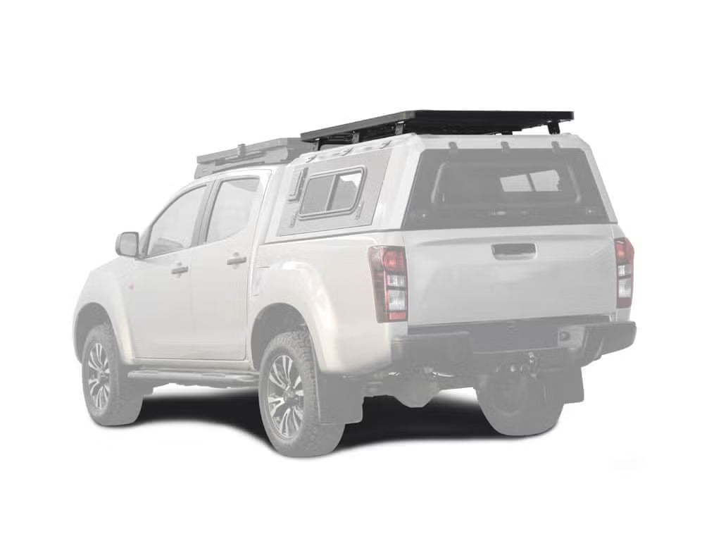 Front Runner Slimline II Rack Kit for Truck Canopy or Trailer – Tall Design, 1475(W) x 1964(L), Black Aluminum