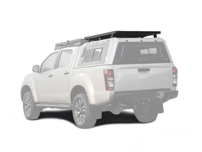 Front Runner Slimline II Rack Kit for Truck Canopy or Trailer – Fits OEM Tracks, Tall, 1475(W) x 1358(L), Black Aluminum