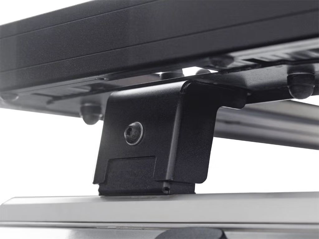 Front Runner Slimline II Rack Kit for Truck Canopy or Trailer – Fits OEM Tracks, Tall Design, 1475(W) x 2166(L), Black Aluminum
