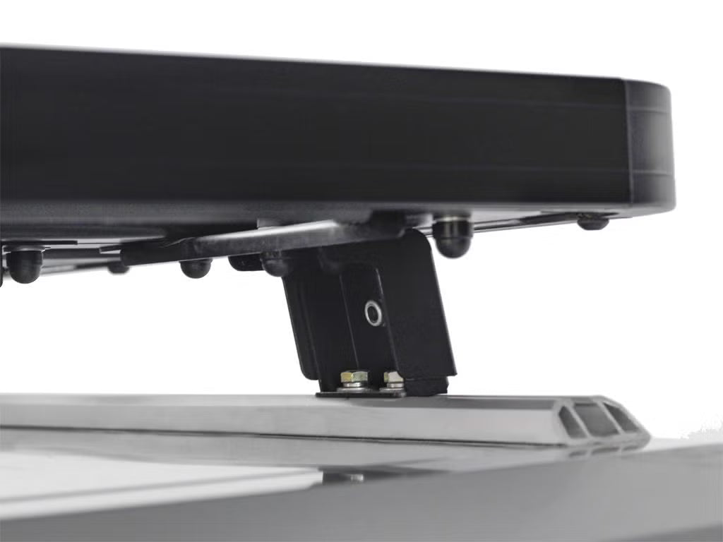 Front Runner Slimline II Rack Kit for Truck Canopy or Trailer – Fits OEM Tracks, Tall Design, 1475(W) x 2166(L), Black Aluminum
