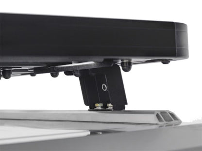 Front Runner Slimline II Rack Kit for Truck Canopy or Trailer – Fits OEM Tracks, Tall, 1475(W) x 1358(L), Black Aluminum