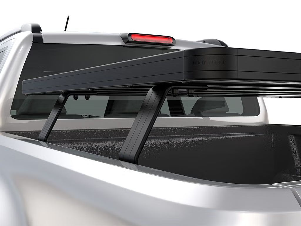 Front Runner Slimline II Load Bed Rack Kit for Truck – Fits 1999-Current Toyota Tundra Crew Max Pickup – Black Aluminum, Full-Size Cargo Rack (1PC)