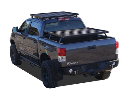 Front Runner Slimline II Load Bed Rack Kit for Truck – Fits 1999-2006 Toyota Tundra DC 4-Door Pickup – Black Aluminum, Full-Size Cargo Rack (1PC)