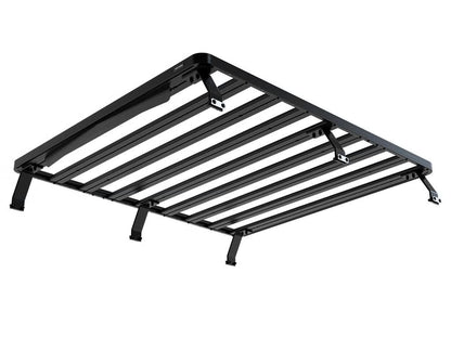 Front Runner Slimline II Load Bed Rack Kit for Truck – Fits 2007-Current Toyota Tundra CrewMax 6.5’ Bed – Black Aluminum, Full-Size Cargo Rack (1PC)