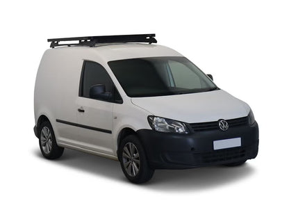 Front Runner Slimline II Roof Rack Kit for Van – Fits 2015–2020 Volkswagen Caddy SWB – Black Aluminum, Full-Size, No-Drill Install (1PC)
