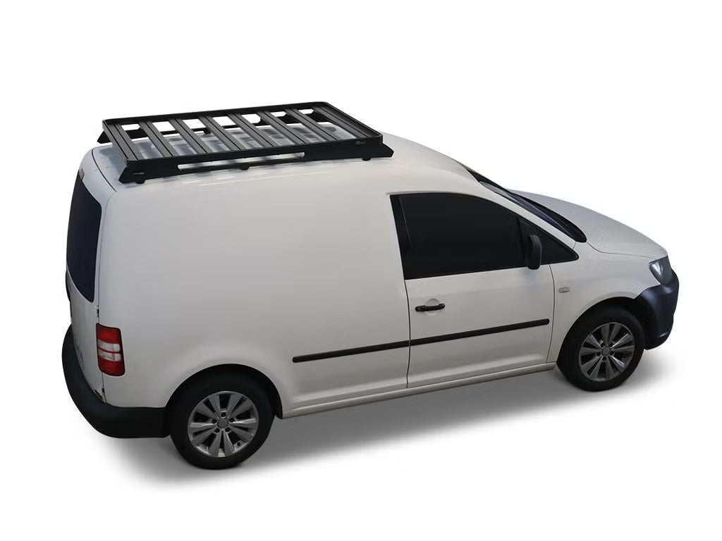 Front Runner Slimline II Roof Rack Kit for Van – Fits 2015–2020 Volkswagen Caddy SWB – Black Aluminum, Full-Size, No-Drill Install (1PC)