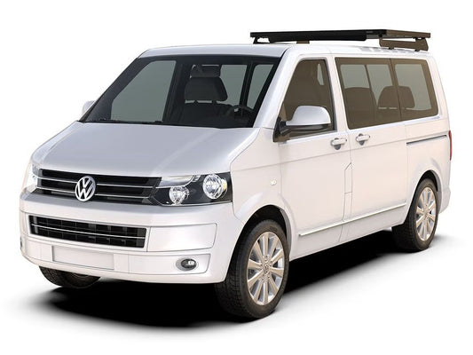 Front Runner Slimline II 1/2 Roof Rack Kit for Van – Fits 2003–2015 Volkswagen T5 Transporter SWB – Black Aluminum, No-Drill Install (1PC)