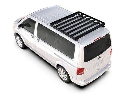 Front Runner Slimline II 1/2 Roof Rack Kit for Van – Fits 2003–2015 Volkswagen T5 Transporter LWB – Black Aluminum, No-Drill Install (1PC)