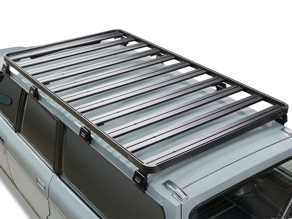 Front Runner Slimline II Roof Rack Kit for Wagon – Fits 1974–1993 Volvo 200 Series 4-Door – Black Aluminum, Full-Size, No-Drill Install (1PC)