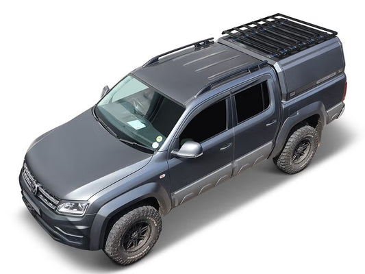 Front Runner Slimsport Rack Kit for Truck – Fits 5.5’ Canopy/Cap/Trailer – Black Aluminum, 1350(L) x 1211(W), Low-Profile Design (1PC)