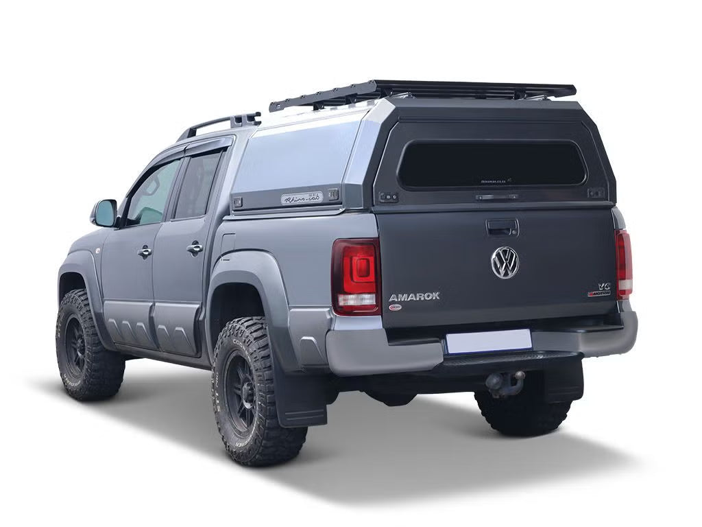 Front Runner Slimsport Rack Kit for Truck – Fits 5.5’ Canopy/Cap/Trailer – Black Aluminum, 1350(L) x 1211(W), Low-Profile Design (1PC)