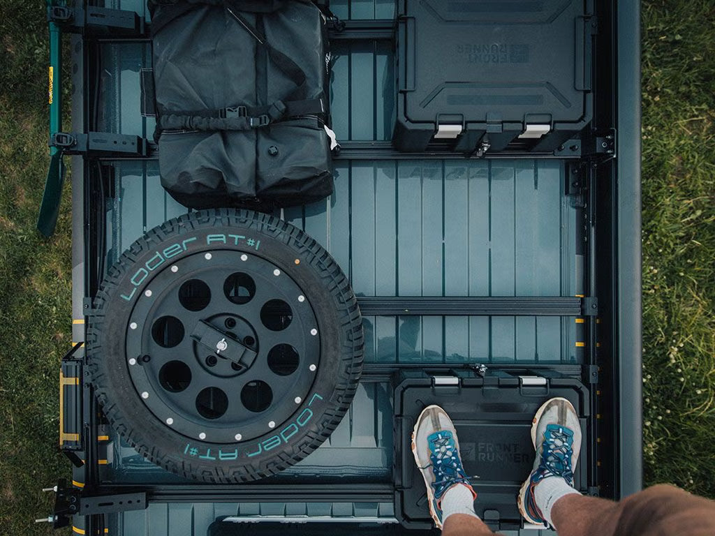 Front Runner Slimpro Roof Rack Kit for Van – Fits 2014-Current RAM ProMaster 3500 (136” WB / Low Roof) – Black Aluminum Adjustable Mount (1PC)