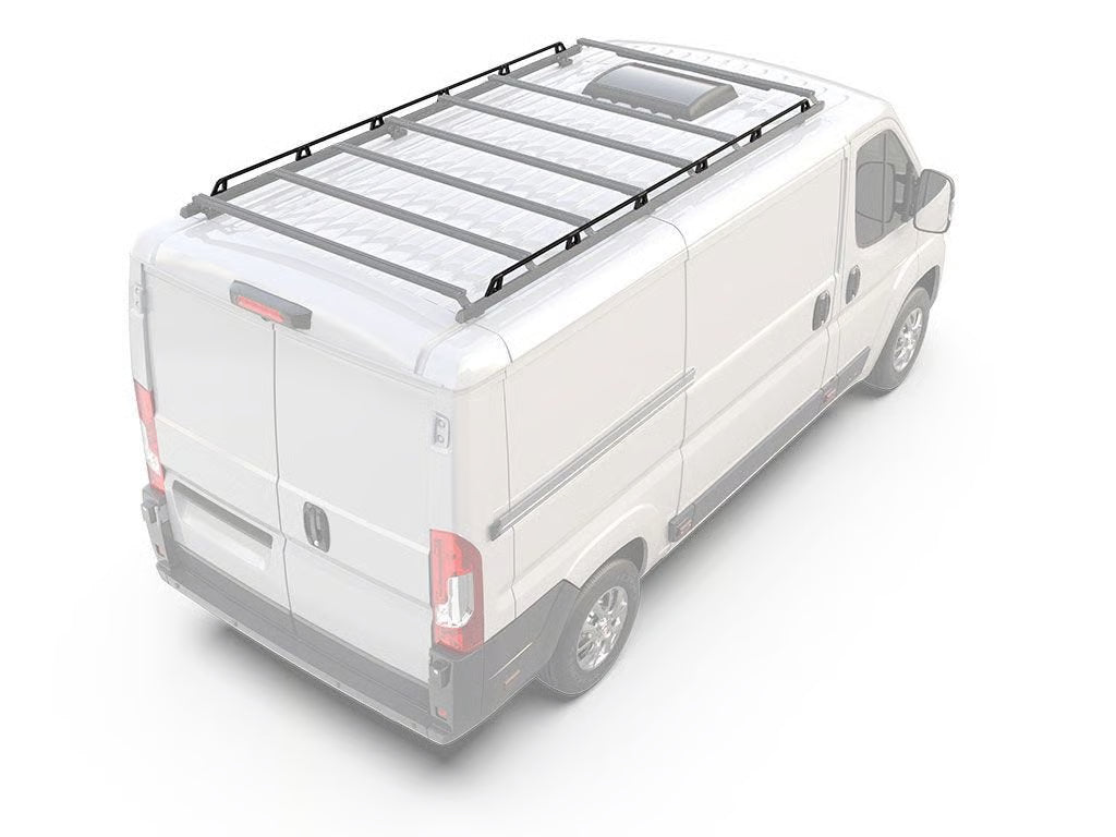 Front Runner Slimpro Van Rack Expedition Rails for Van – Fits 2569mm Roof Rack Tray – Black Aluminum, 2417(L) x 20(W), Heavy-Duty Side Rail Design (1PC)