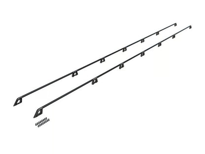 Front Runner Slimpro Van Rack Expedition Rails for Van – Fits 3579mm Tray – Black Aluminum & Stainless Steel, 3206(L) x 20(W), Modular Design (1PC)