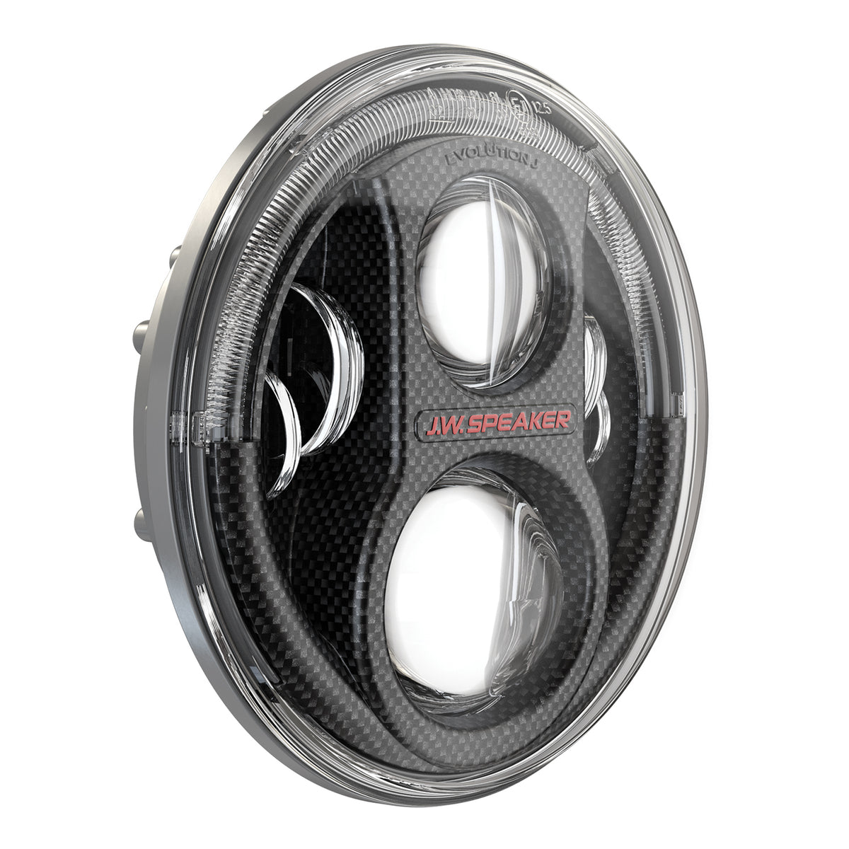 J.W. Speaker Model 8700 Evolution J2 LED Headlights Carbon Fiber – Fits 2007-18 Jeep Wrangler JK