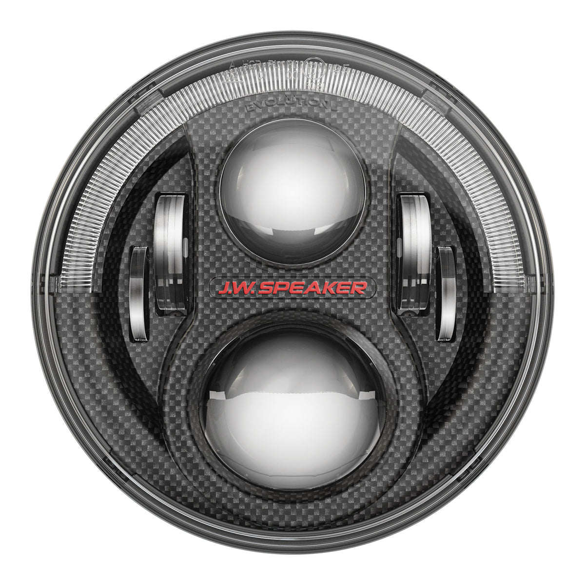J.W. Speaker Model 8700 Evolution J2 LED Headlights Carbon Fiber – Fits 2007-18 Jeep Wrangler JK - image 2