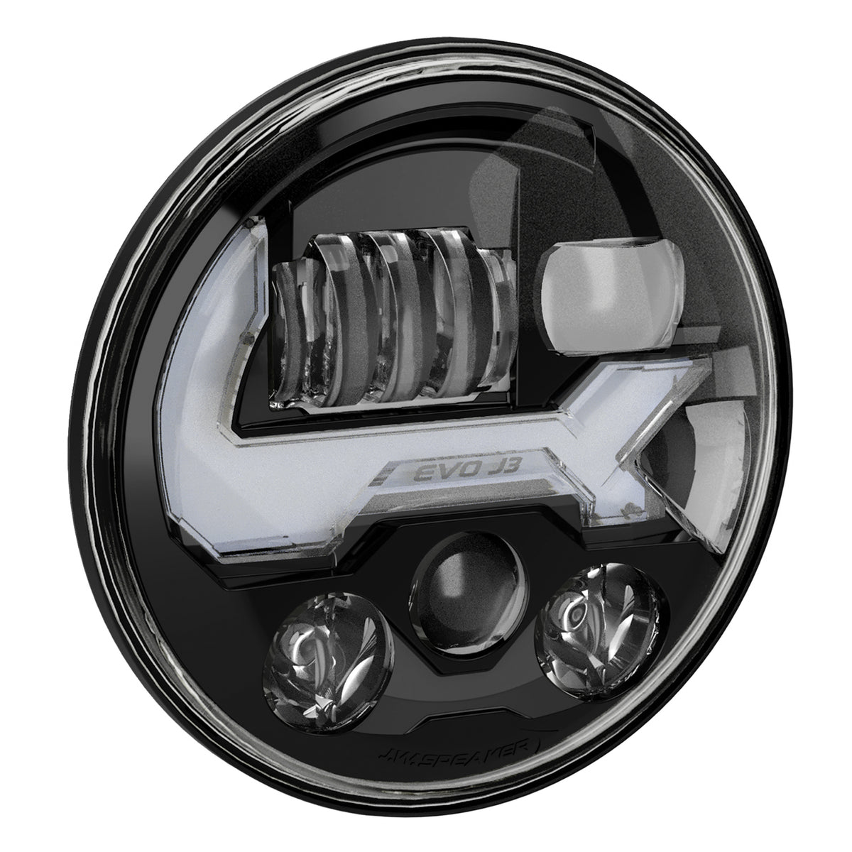J.W. Speaker EVO J3 LED Headlights Black – Fits 2007-18 Jeep Wrangler JK