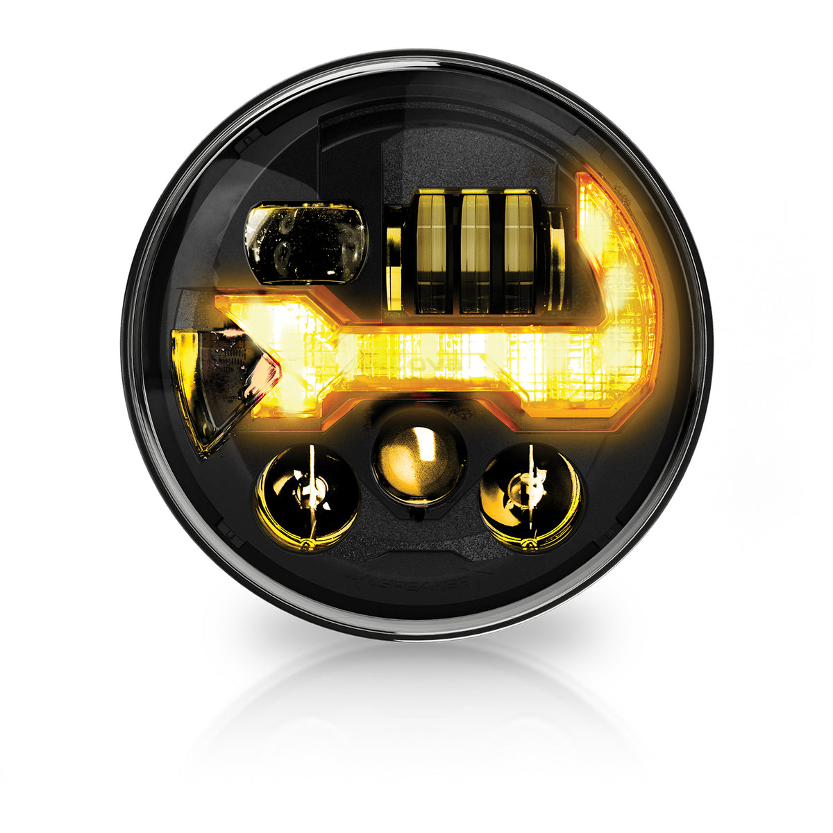J.W. Speaker EVO J3 LED Headlights Graphite – Fits 2007-18 Jeep Wrangler JK