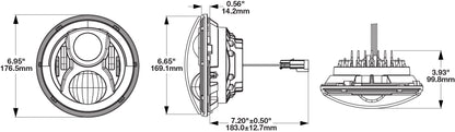 J.W. Speaker Model 8700 Evolution J2 LED Headlights Carbon Fiber – Fits 2007-18 Jeep Wrangler JK - image 7