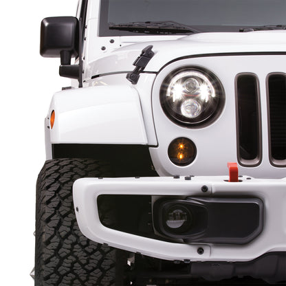 J.W. Speaker Model 8700 Evolution J2 LED Headlights Carbon Fiber – Fits 2007-18 Jeep Wrangler JK - image 6