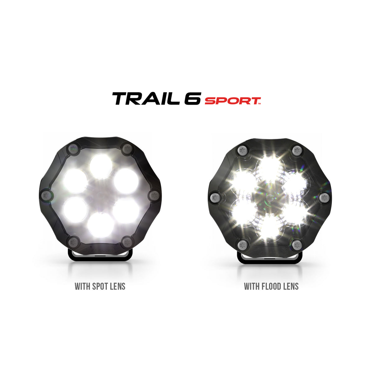 J.W. Speaker Trail 6 Sport LED Off-Road Light Pods Black – Fits Jeep Wrangler JK, JL, UTV & More - image 4