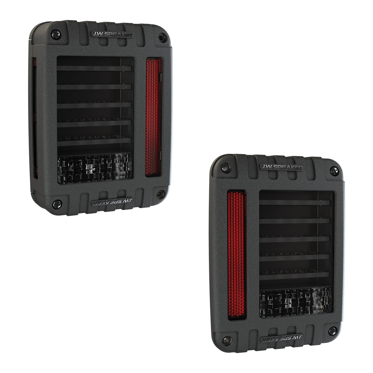 J.W. Speaker Model 279 J LED Tail Lights Black – Fits 2007-18 Jeep Wrangler JK
