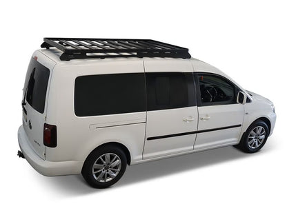 Front Runner Slimline II Roof Rack Kit for Van – Fits 2015–2020 Volkswagen Caddy LWB – Black Aluminum, Full-Size, No-Drill Install (1PC)