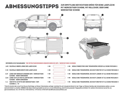 Front Runner Slimline II  Pickup Truck Bed Rack 1425mm(W) x 1358mm(L)