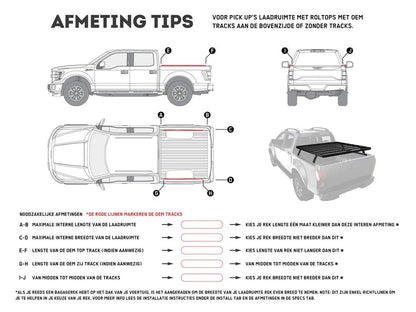 Front Runner Slimline II  Pickup Truck Bed Rack 1425mm(W) x 1358mm(L)