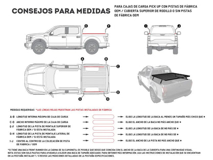 Front Runner Slimline II Pickup Truck Bed Rack 1475(W) x 1358(L)