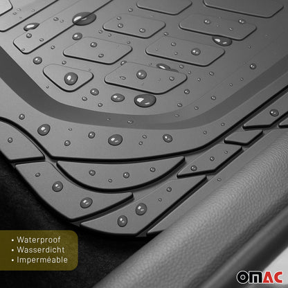 Omac USA Semi-Custom Rubber Floor Mats Liners for Cars – Fits with 2020-2025 BMW 8 Series G16 Gran Coupe (4 Pcs)