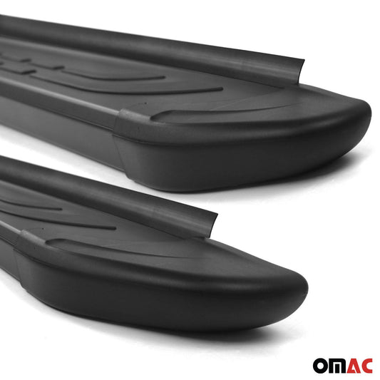 Omac USA Aluminum Running Boards, Side Steps for SUV – Fits with 2005-2010 Jeep Grand Cherokee – Black (2 Pcs)