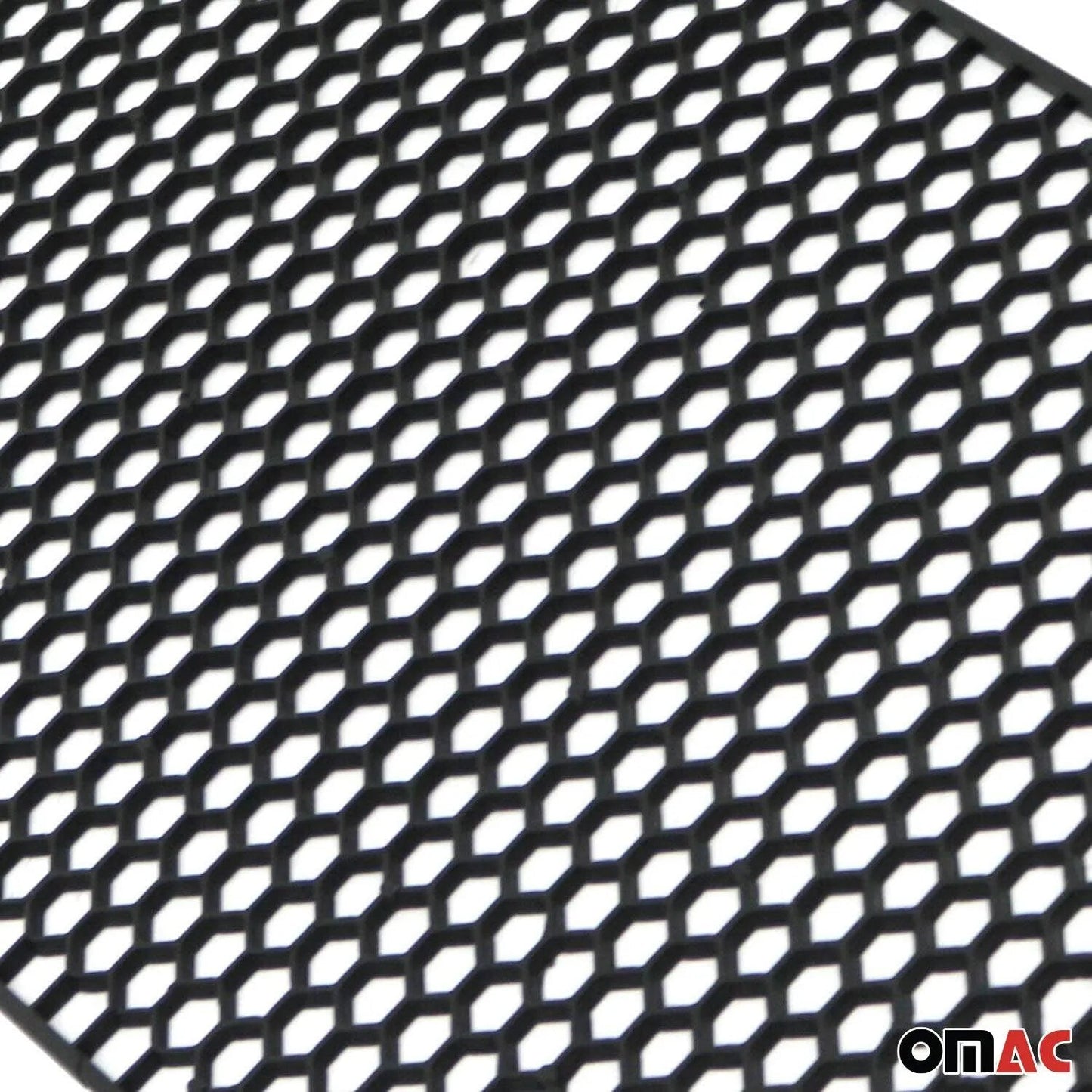OMAC USA Trimmable Honeycomb Mesh Grille Insert – Universal Fit Front Bumper/Spoiler – Black ABS Plastic, 39.37"x9.44"