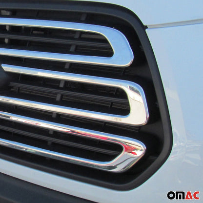 OMAC USA Front Bumper Grille Trim – Fits 2015–2020 Ford Transit 150/250/350 – Stainless Steel Chrome Mirror Finish, 3 Pcs