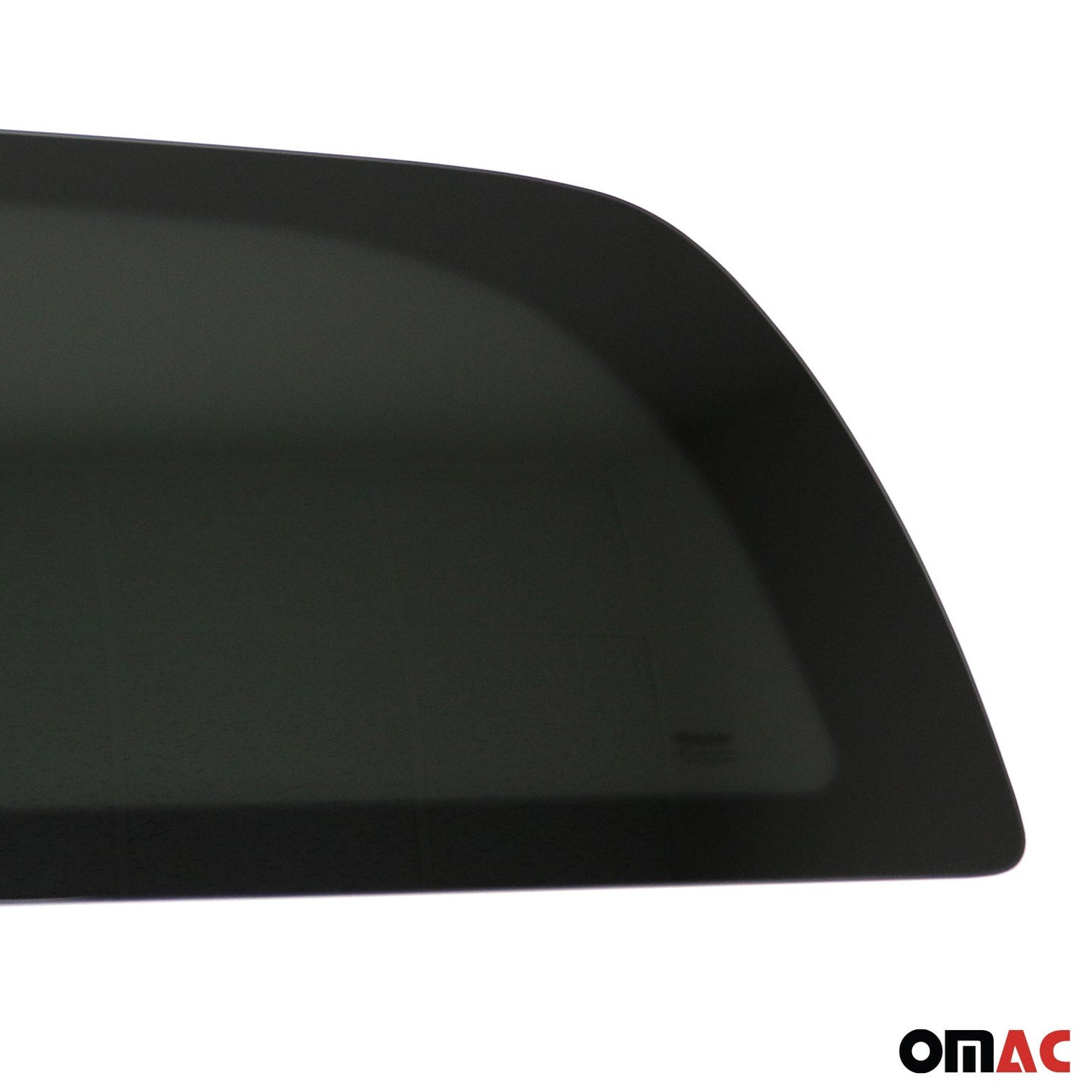 OMAC USA Left Side Rear Window Glass for Cargo Van – Fits 2016–2024 Mercedes Metris L2 MWB – Black Tempered Replacement Auto Glass (1 Pc)