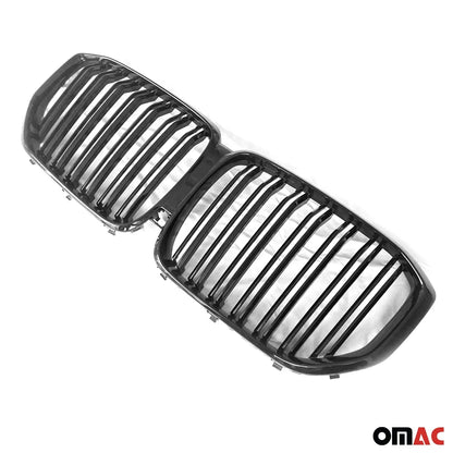OMAC USA Front Kidney Grille for SUV – Fits 2019-2023 BMW X5 G05 – M Performance Style Gloss Black, 1 Pc