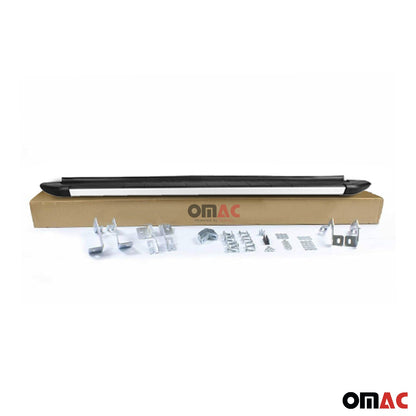 Omac USA Aluminum Running Boards, Side Steps for SUV – Fits with 2002-2006 Honda CR-V – Silver & Black (2 Pcs)