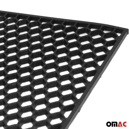 OMAC USA Trimmable Honeycomb Mesh Grille Insert – Universal Fit Front Bumper/Spoiler – Black ABS Plastic, 39.37"x9.44"