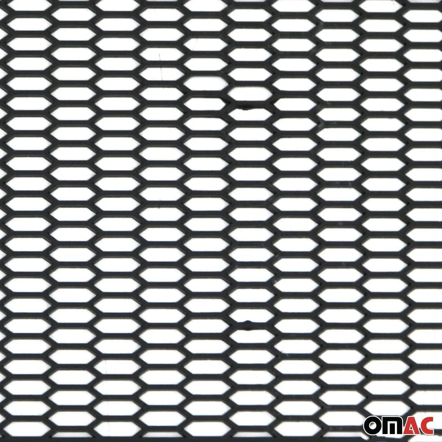 OMAC USA Universal Honeycomb Mesh Grill Insert – Trimmable Black ABS Plastic Spoiler Bumper Protector