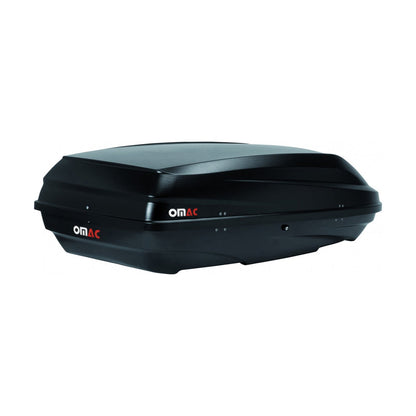 OMAC USA Roof Cargo Box for Car/SUV – 8 Cu Ft Rooftop Luggage Carrier Dual-Side Opening – Matt Black (1 Pc)