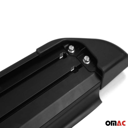 Omac USA Aluminum Running Boards, Side Steps for SUV – Fits with 2005-2010 Jeep Grand Cherokee – Black (2 Pcs)