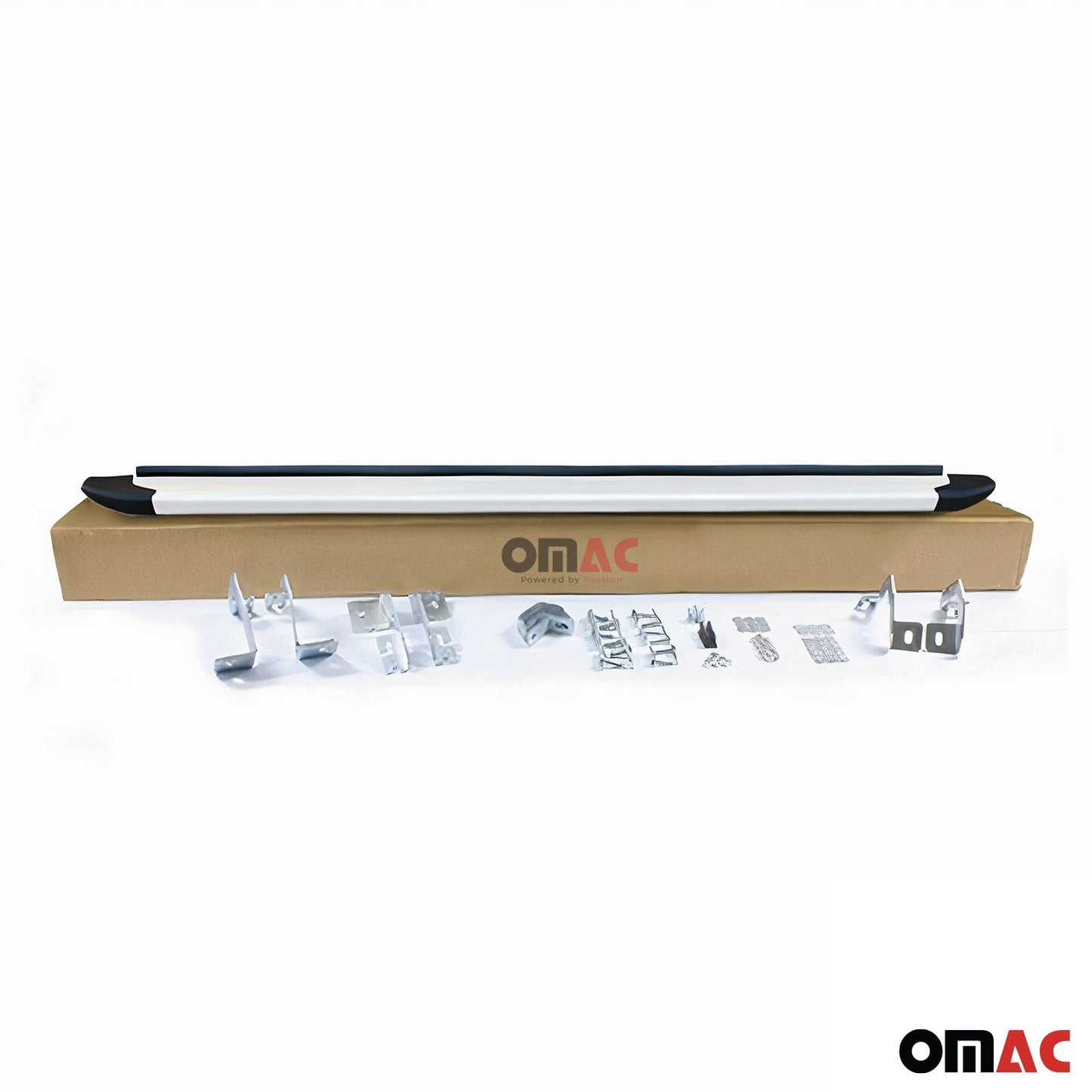 Omac USA Aluminum Running Boards, Side Steps for SUV – Fits with 2013-2015 Subaru XV Crosstrek – Silver (2 Pcs)