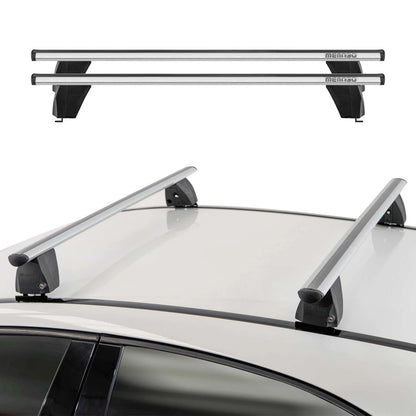Omac USA Roof Rack Cross Bars for Cars – Fits with 2013-2019 Mercedes CLA C117 (2 Pcs, Silver, Aluminum)