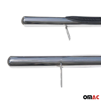 Omac USA Stainless Steel Running Boards, Side Steps for SUV – Fits with 2015-2024 Jeep Renegade – Silver, Grey (2 Pcs)