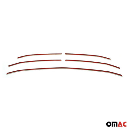 OMAC USA Front Bumper Grill Trim for Van – Fits 2019–2025 Mercedes Sprinter W907/910 – Brushed Stainless Steel Molding, Silver 5-Pc