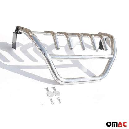 OMAC USA Bull Bar Push Front Bumper Grille for Cars – Fits 2009–2011 VW Tiguan (Silver, 1Pc)