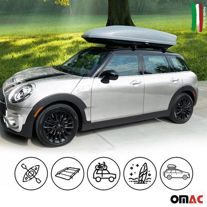 Omac USA Roof Rack Cross Bars Luggage Carrier for SUV – Fits with 2011-2016 Mini Cooper Countryman R60 (2 Pcs, Black, Aluminum)