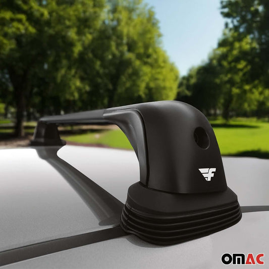OMAC USA Roof Rack Cross Bars – Fits 2011-2024 Mitsubishi Outlander Sport – Aluminium Black (2 Pcs)
