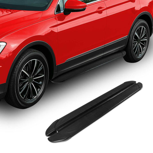 Omac USA Aluminum Running Boards, Side Steps for SUV – Fits with 2009-2020 Dodge Journey – Black (2 Pcs)